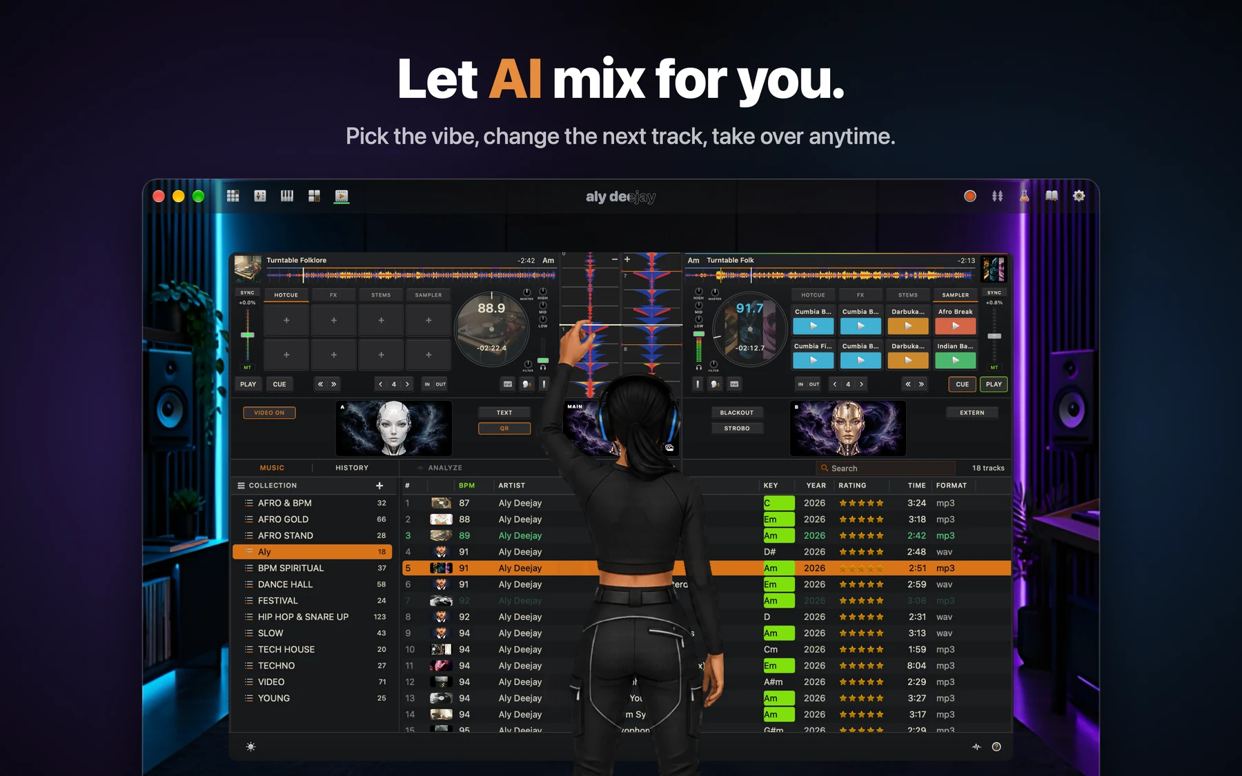 DJ-ul AI la deck-uri