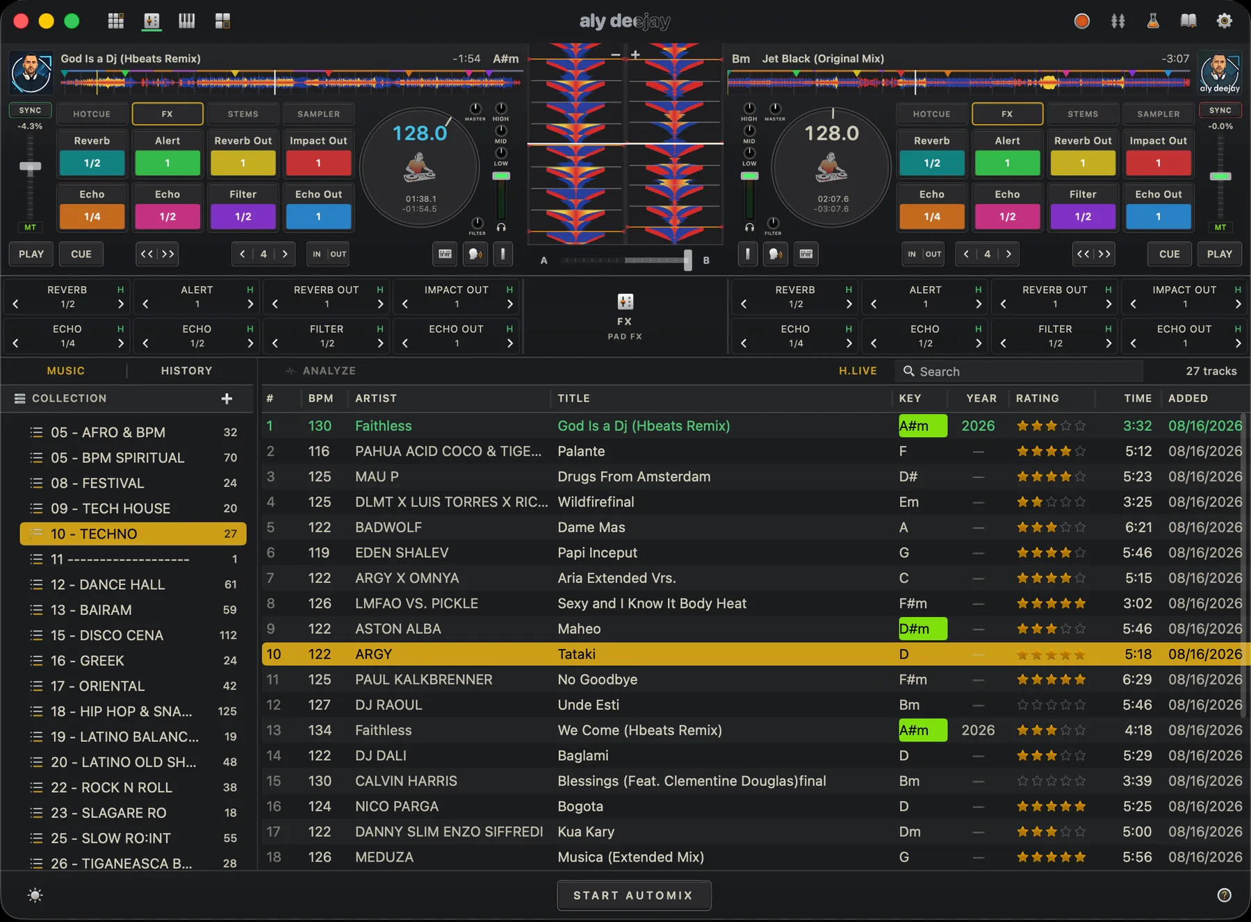 AlyDeejay performance effects on Mac